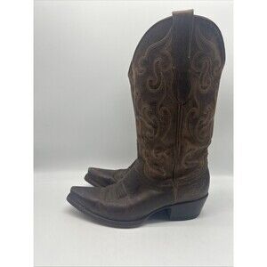 Cavenders Boots‎ Womens 6.5 B Leather Cowboy Western Cowgirl Embroidered Rodeo